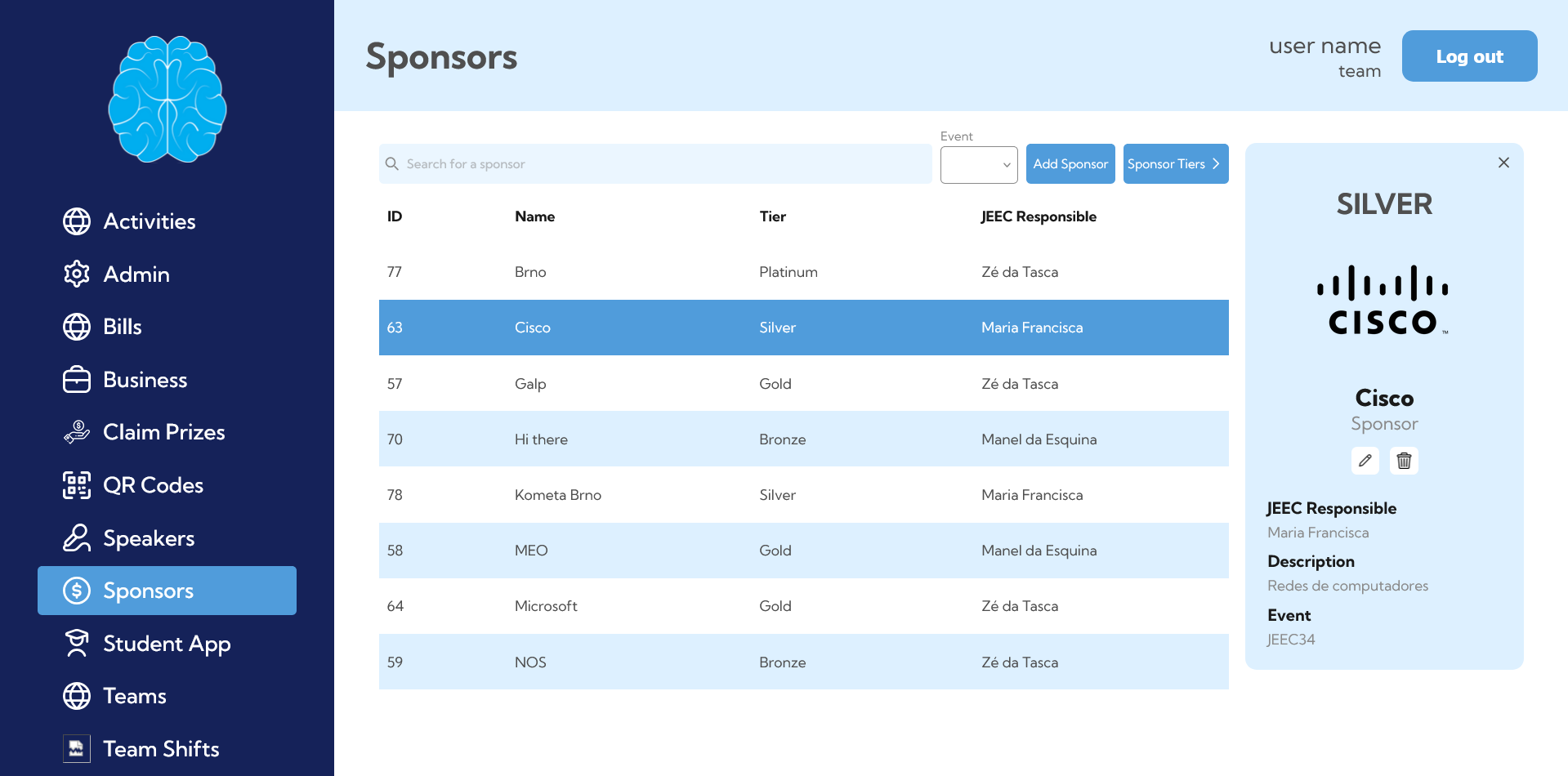 Sponsors